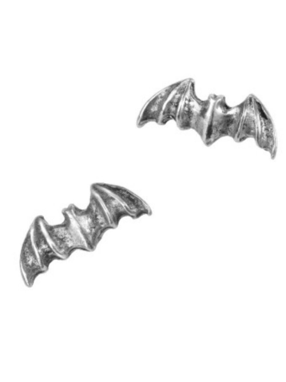 Alchemy Gothic Bat Stud Earrings Pewter Goth Punk Emo Halloween Hot Topic